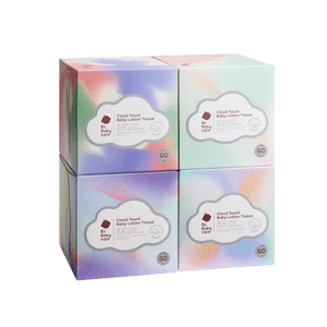 Cloud Cushion Baby Lotion Tissue 240 Count Pack of 4(60 Count Per Pack)