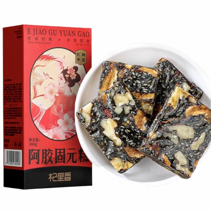 중국 Qili Xiang 당나귀 가죽 Jiao Guyuan 케이크 300g 30 봉지 선물 상자 붉은 대추와 산동성 Dong'e에서 생산되는 구기자 맛 당나귀 가죽 젤라틴, 하루 2개, Meili는 언제든지 열려 있습니다.