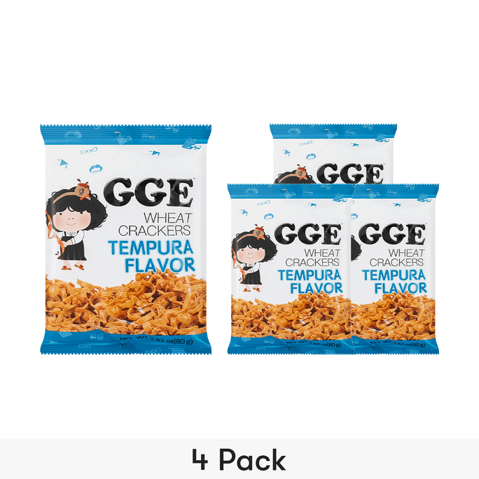 GGE Tempura Wheat Cracker 80g*4【4 Packs】