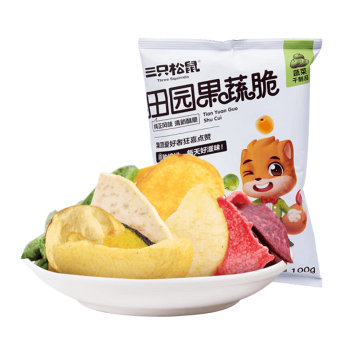 [중국 직배송] 다람쥐 3개 과일 및 야채 크리스프 100g*1팩
