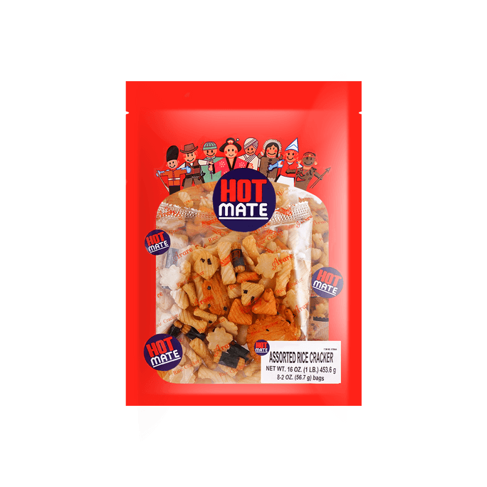 Rice Cracker Hot Mate Mix Arare 453g