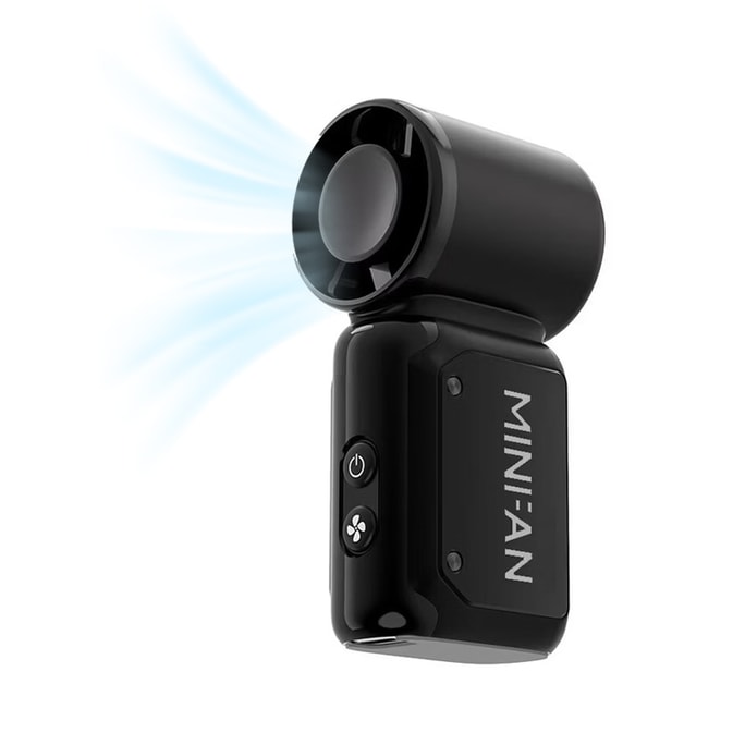 【Instant Ice Fast Cooling】Black Mecha Mini Turbo Handheld Fan, Brushless Motor Superconduct Cold Chip, 199 Wind Speed, Low Noise Long Battery, Match Ice Patch Sun Hat For Outdoor Daily Use