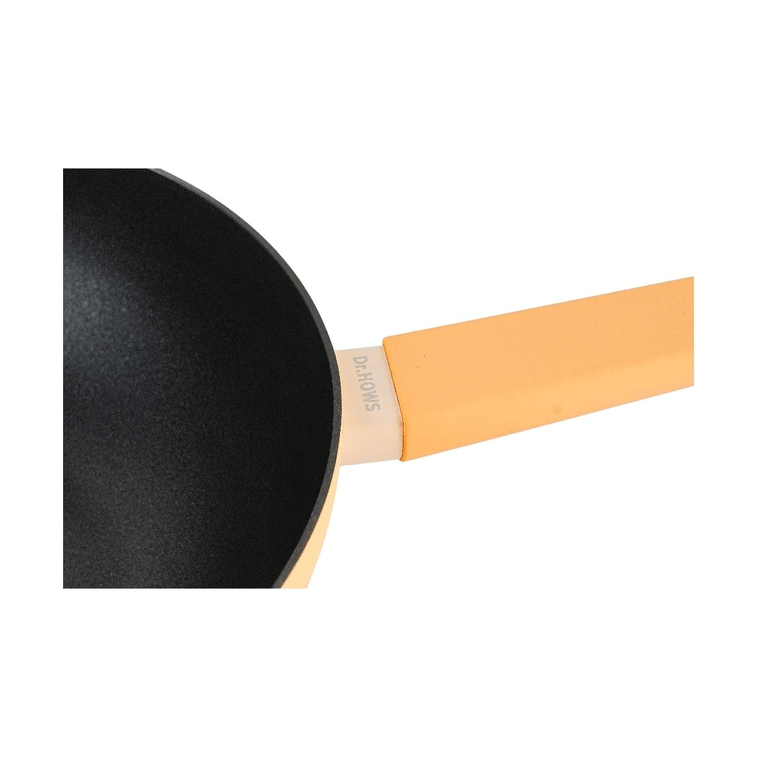 韓國DR.HOWS ALLDAY炒鍋 電磁爐瓦斯爐通用 蜜桃色30cm 7