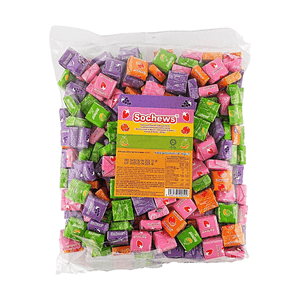 Dual Cube Assorted Chews, Fruit Gummy Candy, Loose Pack, 35.27 oz