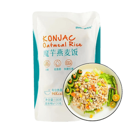 食尚农场 魔芋燕麦饭 130g【0糖低脂肪低卡】【免煮 微波加热即食】【每份仅94大卡】