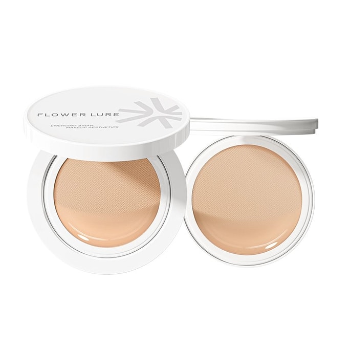 [중국 직배송] 플라워송 모닝 미스트 쿠션 파운데이션 크림, 컨실링, 롱래스팅, 보습, 무너짐 없는 파운데이션 BB크림, 정품, 내추럴 컬러, 풀사이즈 + 리필 [밀가루 및 어두운 피부톤에 적합]