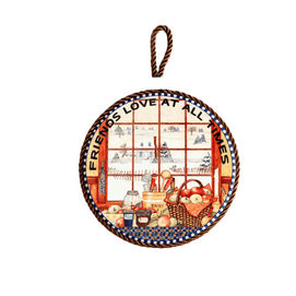 【中国直邮】 onlycook 复古陶瓷隔热垫 耐高温 家用餐具垫 【欧式童话风格 】 250g/个