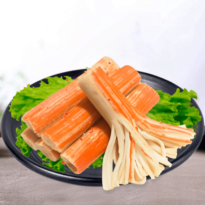 Haoweiyu Spicy Crab Flavored Sticks, Ready-to-Eat, Individually Packaged, 14g*6 packs