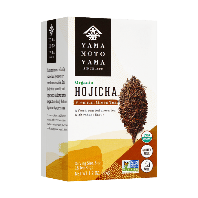 Organic Hojicha Preimum Green Tea, Set of 18