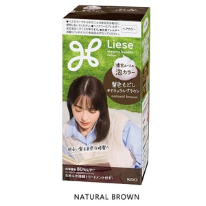 Liese Foam Hair Color – Natural Brown 115 ml