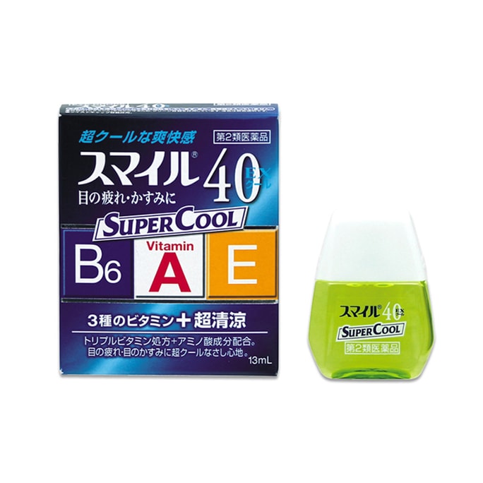 【日本直送品】ライオン スマイル40 スーパークール目薬 13ml