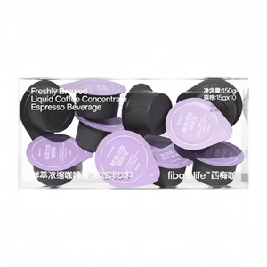 【中国直送】FIBOO Her Practice エスプレッソリキッド [プルーンコーヒー] 無糖、脂肪ゼロ、即溶性、150g×1箱