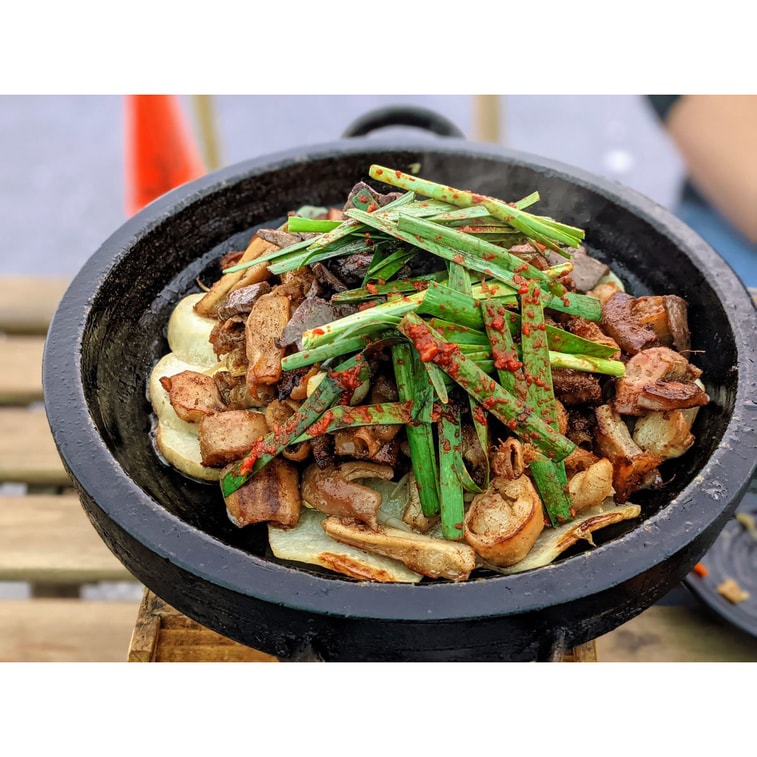Fresh Marinated Beef Large Intestine Korean BBQ Frozen Meal 2lbs 4
