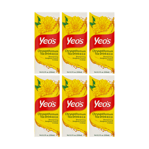 【超值装】新加坡YEO'S杨协成 无添加菊花茶饮料 250ml*6盒