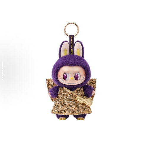 POP MART LABUBU x PRONOUNCE联名款WINGS OF FORTUNE 紫色炫酷吊