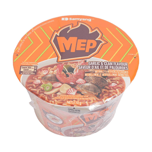 韩国三养 SAMYANG MEP 蒜香蛤蜊味拉面 110g 大碗装 【浓郁蒜香】【鲜美蛤蜊】