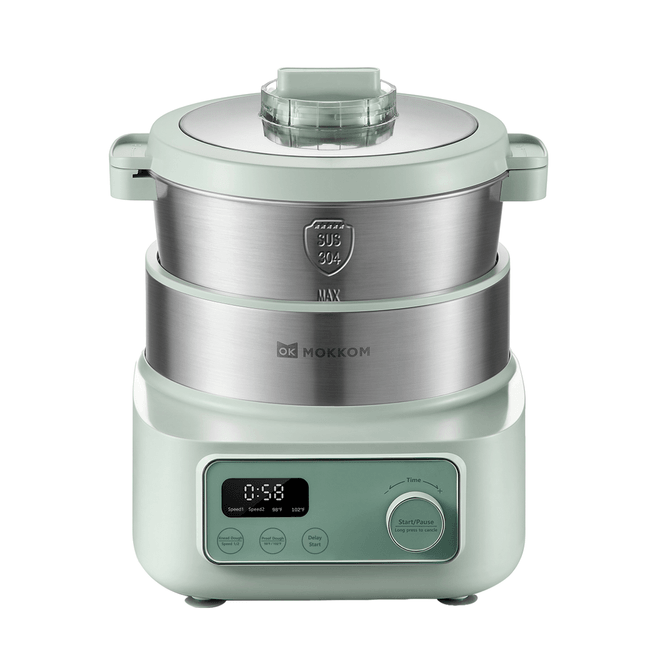 Electric Dough Maker with Proof Dough Function 6.34Qt 304 Stainless Steel Bowl Household Dough Maker Green