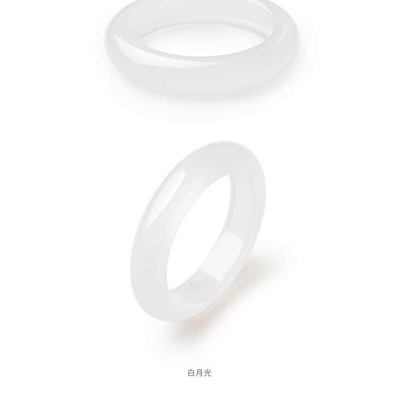 【中国直邮】 周大生 蜜糖玉石玉髓戒指高级食指戒国风手饰生日礼物送女友 全糖 11号一个装 (限量两个)