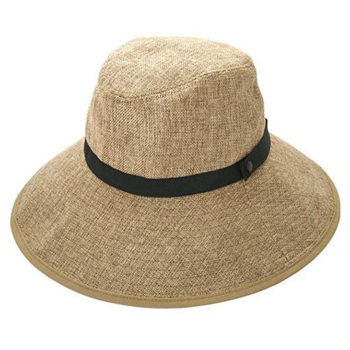 日本COGI PRECIOUS UV 防曬帽草帽 海灘帽 可折疊漁夫帽 草色