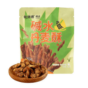 鲍师傅 碱水丹麦酥 藤椒味 50g【黄油起酥辣条】【微麻微辣 酥脆解馋】