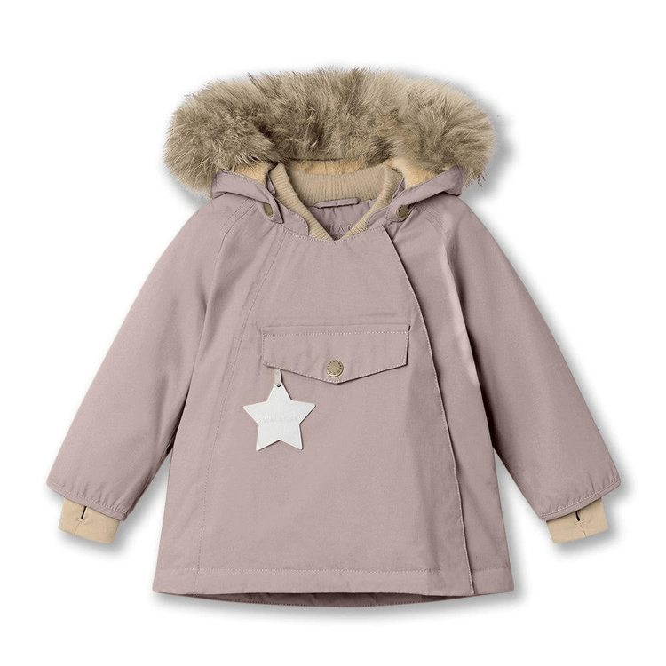 デンマーク MINI A TURE 子供用 冬用ジャケット ファーカラー フード