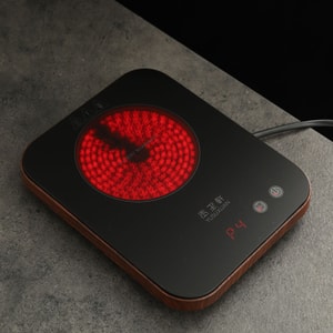 Mini Glass Pot Tea Maker Black Walnut