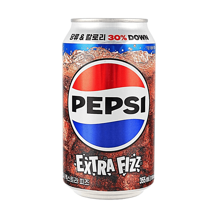 韓國PEPSI百事 EXTRA FIZZ 強氣泡可樂 355ml【2026韓國新品】【綿密氣泡】【糖分熱量減30%】 4
