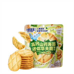Waffle-Style Cookies With Chinese Yam And Job's Tears, High-Calcium Butter Nori Crisps, Baby Cookies, Kids' Snacks—Chinese Yam And Nori Waffle-Style Cookies 42g*2