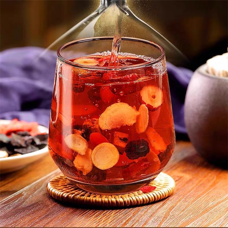 Ginseng Five Treasures Tea Mulberry Wolfberry Eight Treasures Tea Men's Kidney Strengthening 150g/box 4