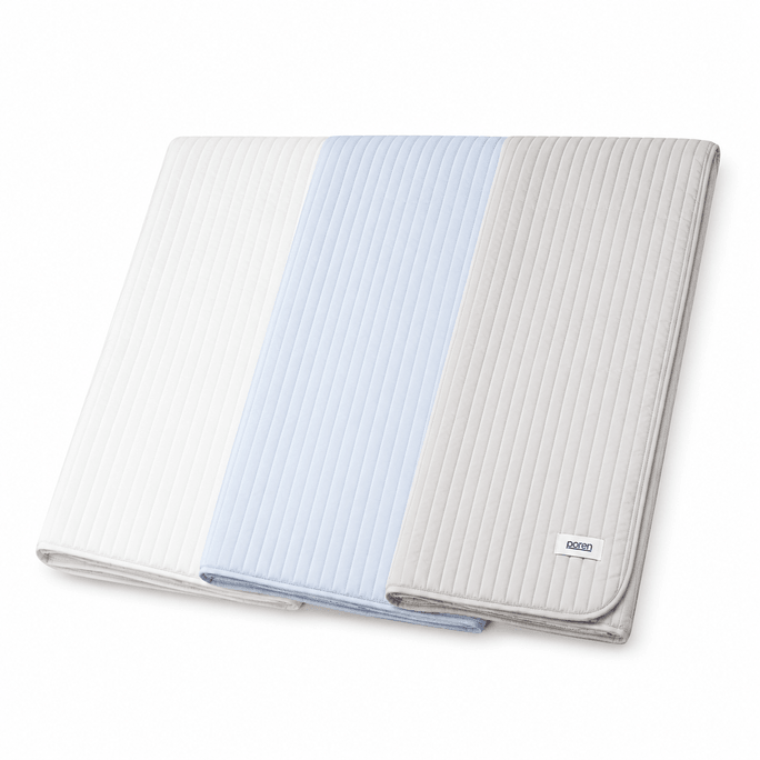 【한국 직배송】 한국 POREN The Humble Coolmax 쿨링 매트리스 보호대 연한 파랑 SS (110 × 200cm)