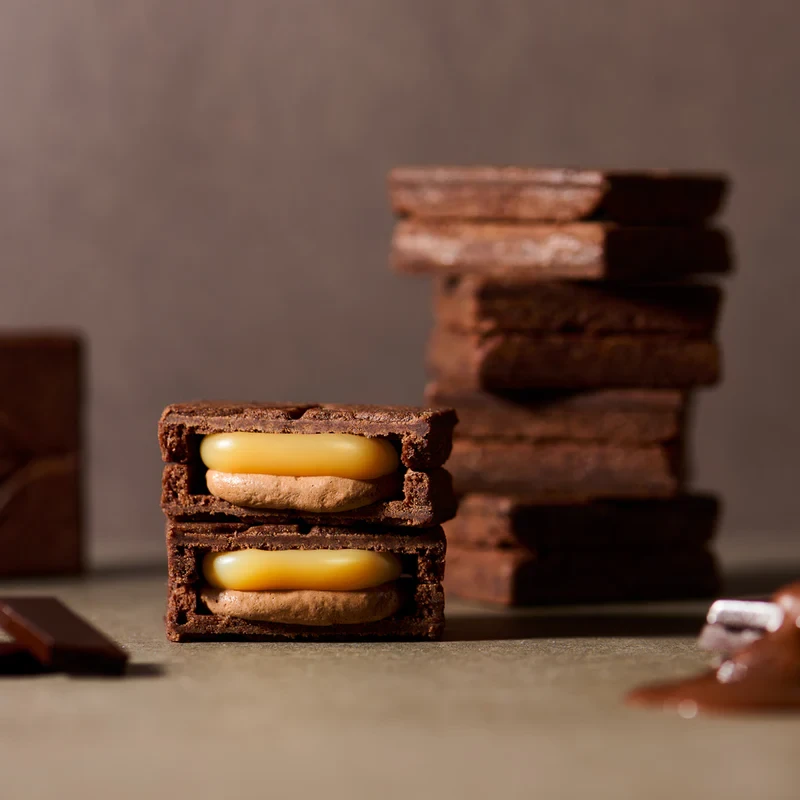 【日本直郵】 日本 press butter sand 超人氣網紅餅乾期間限定包裝 兩種口味黃油夾心餅乾組合裝 原味x巧克力黃油 2盒裝