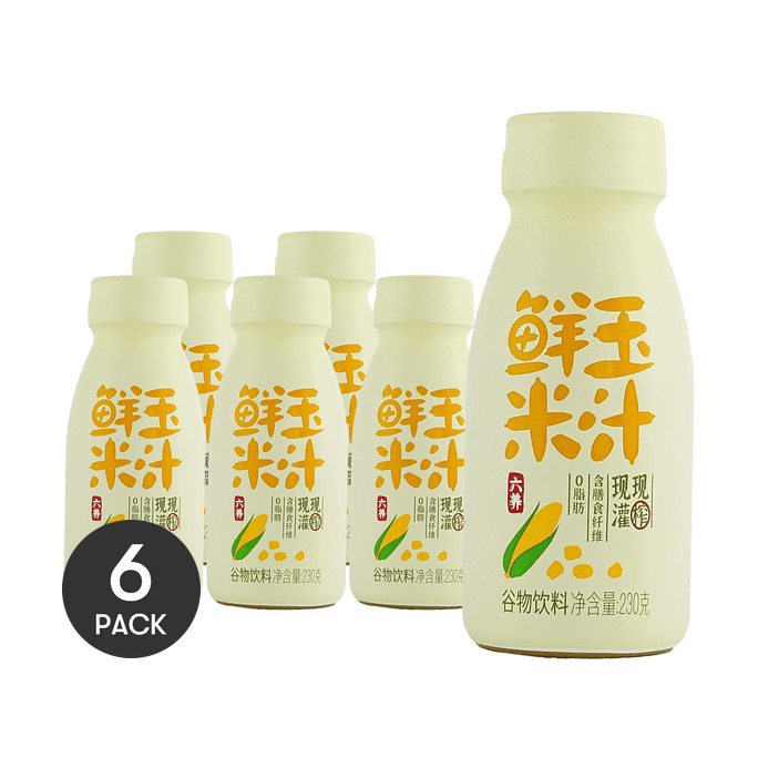 Freshly Squeezed Corn Juice 8.11 oz *6【6 Packs】