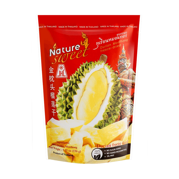 All Natural Freeze-Dried Durian, 5.29oz