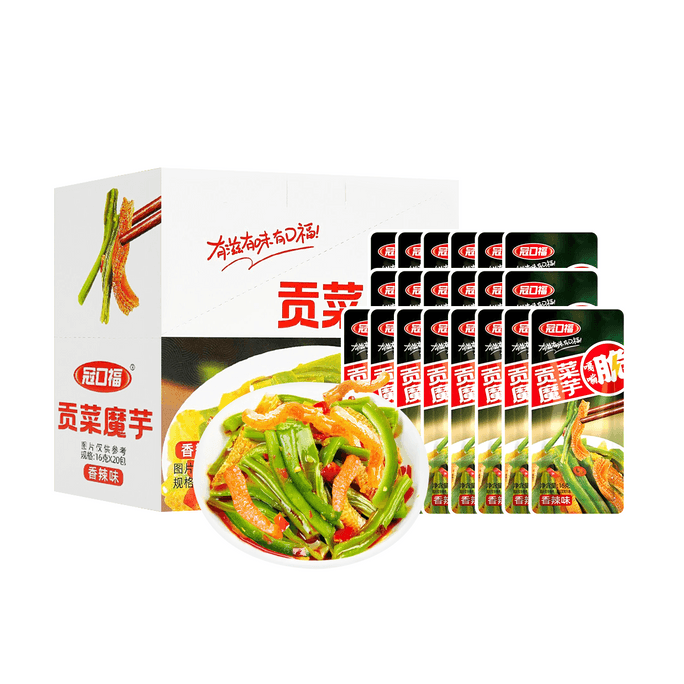 상추 줄기 콘작 매운맛, 저칼로리, 20개 11.29온스