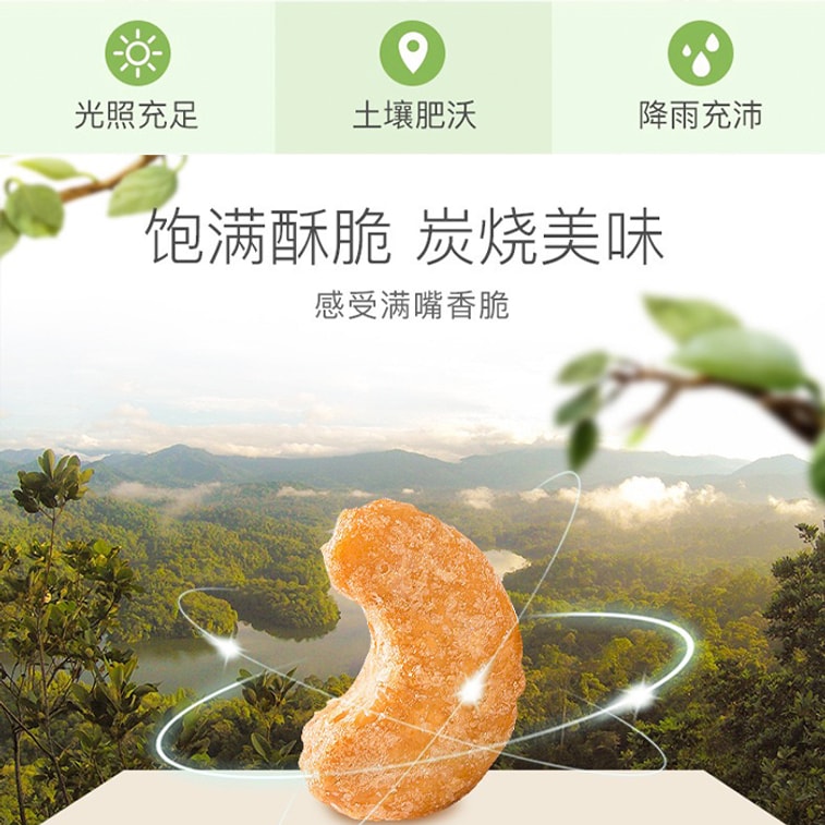 Baicaowei 炭火焼きカシューナッツ 100g、軽く塩味、揚げていない、オリジナルのクリスピーな風味、ナッツスナック、オフィススナック、ヘルシースナック、毎日のナッツ、栄養たっぷりの朝食、ローストナッツ、新年のローストナッツ 3