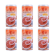 台灣泰山 八寶粥 早餐穀物即食粥 375g*6瓶裝