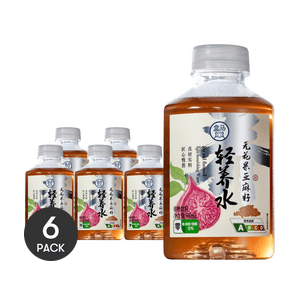 盒马 无花果亚麻籽轻养水 养生植物饮品 500ml *6【6份超值装】【配料干净 0糖0脂0卡】【亚米独家】