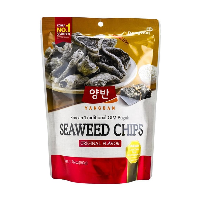 바삭한 해초칩 - 오리지널 맛, 1.76oz