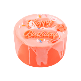 Cute Display Candles, Happy Birthday Cake, Red