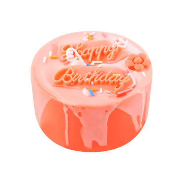 可爱INS风 拍照必备 立体生日小蛋糕蜡烛 红色粉字