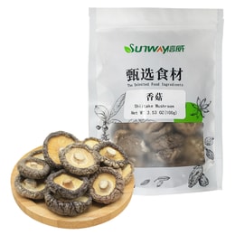 선웨이 푸드 엄선 표고버섯 100g 버섯뚜껑 약 4~5cm 야채볶음 수프 건어물 특산품