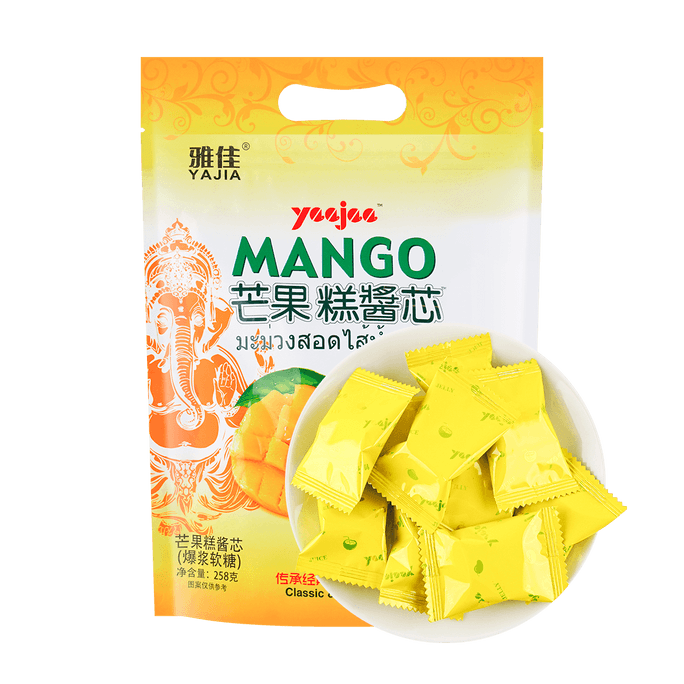 Mango Flavored Chewy Candy with Juicy Mango Center Filling, 9.14 oz