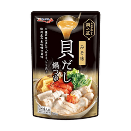 日本KYOKUYO 鍋之道 扇貝海鮮火鍋湯底 味噌味 3-4人份 700g【可製作味噌拉麵】