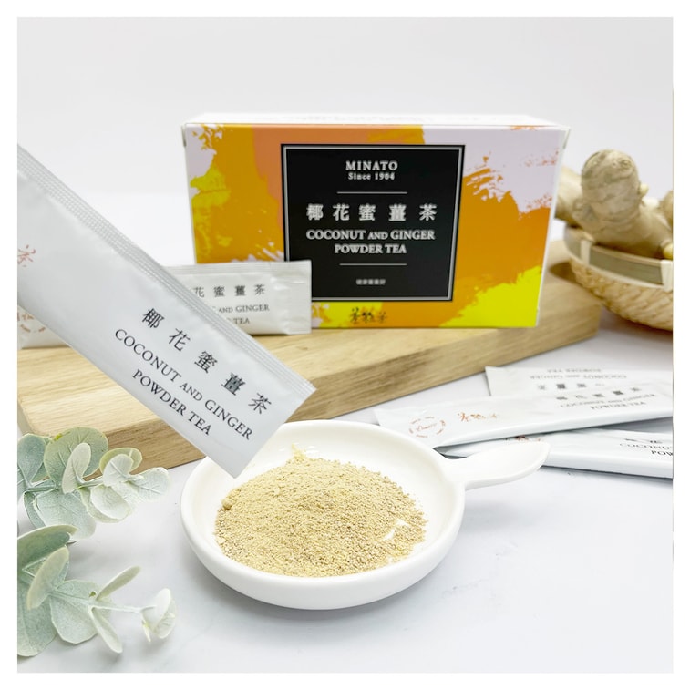  台灣 茶粒茶 [直郵] 椰花蜜薑茶隨身包 4g*15入 4