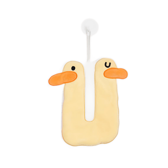 Hanging Hand Towel Cartoon Towel Drain Quick Dry Duck 1 PC