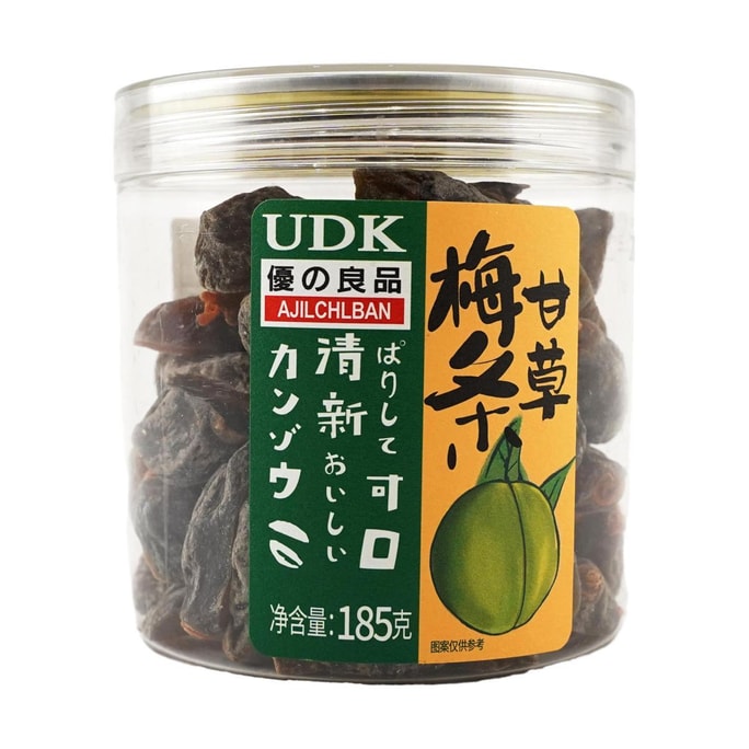 优之良品 甘草梅条 185g