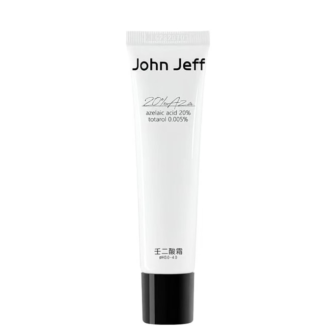 John Jeff 20%壬二酸霜15g 快速祛痘 卓效控油  针对新生痘红肿痘粉刺 杜鹃花酸姐夫