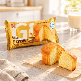然利 低GI多谷物蛋糕 66g【0反式脂肪】【营养早餐】