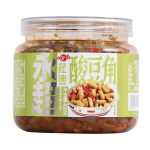 【中国直邮】 永超 酱菜小咸菜下饭菜 红油酸豆角 400g*1 罐