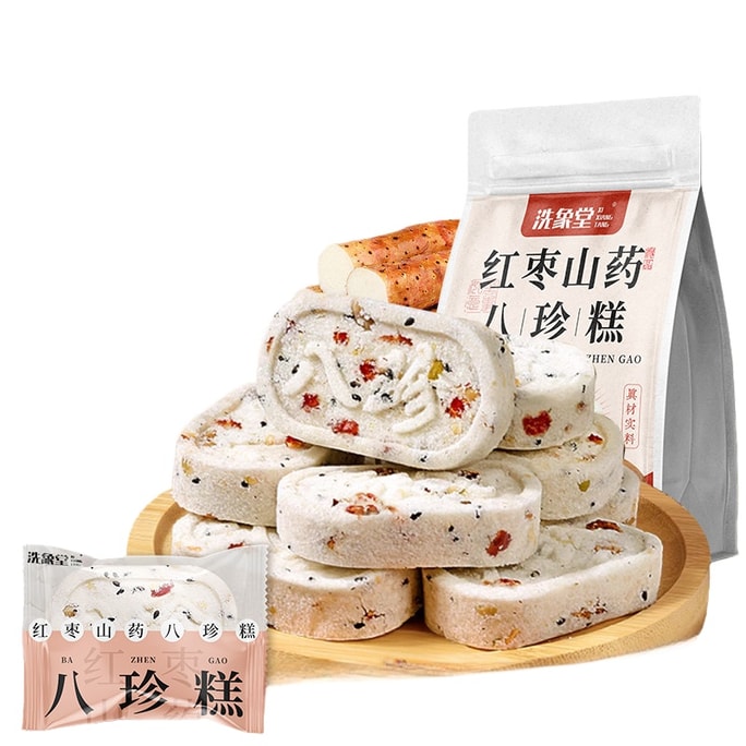 [중국 직배송] 서향탕 대추, 마, 복령, 팔보 케이크 - 무설탕, 견과류, 고르곤 열매 함유 - 달콤하고 비장을 튼튼하게 하며 은은한 풍미의 페이스트리 240g